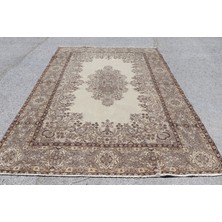 Kayra Export Eskitme Halı, Türk Halısı, Halı, 206 x 293  cm  Kahverengi Halı, Yün Oturma Odası Halı,  3859