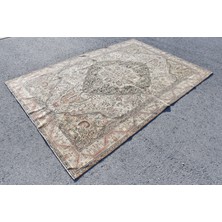 Kayra Export Eskitme Halı, Türk Halısı, Halı, 192 x 282  cm  Bej Halı, Yün Salon Halı, Organik Salon Halı,  7854