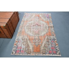 Kayra Export Türk Halısı, Eskitme Halı, Halı, 118 x 188  cm  Turuncu Halı, Bohemsı Alan Halı, Organik Banyo Halı,  10