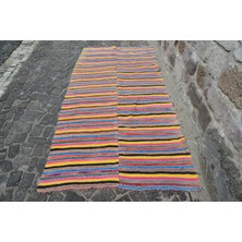 Kayra Export Türk Halısı, Eskitme Halı, Halı, 114 x 250  cm  Pempe Halı,  Banyo Halı, El Dokuma Banyo Halı,  2286