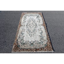 Kayra Export Eskitme Halı, Türk Halısı, Halı, 112 x 208  cm  Kahverengi Halı, Yün Banyo Halı, Bohemsı Alan Halı,  599