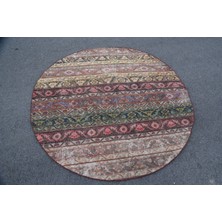 Kayra Export Türk Halısı, Eskitme Halı, Halı, 163 x 163  cm  Pempe Halı,  Banyo Halı, Yün Alan Halı,  5818