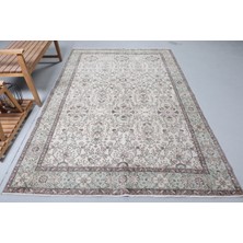 Kayra Export Eskitme Halı, Türk Halısı, Halı, 178 x 279  cm  Bej Halı, El Yapımı Büyük Halı, Yün Salon Halı,  8808