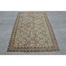 Kayra Export Türk Halısı, Eskitme Halı, Halı, 132 x 205  cm  Yeşil Halı, Anadolusı Banyo Halı, Yün Alan Halı,  10539
