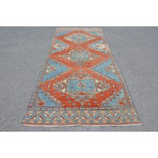 Kayra Export Türk Halısı, Eskitme Halı, Halı, 143 x 332  cm  Kırmızı Halı, Yün Büyük Halı, Oturma Odası Halı,  10634