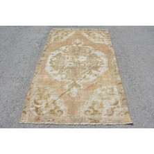 Kayra Export Eskitme Halı, Türk Halısı, Halı, 122 x 199  cm  Bej Halı, Ofice Alan Halı, Bohemsı Banyo Halı,  10776