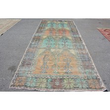 Kayra Export Eskitme Halı, Türk Halısı, Halı, 165 x 381  cm  Turuncu Halı, Bohemsı Büyük Halı, Organik Yer Halı,  108