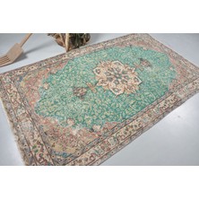Kayra Export Türk Halısı, Eskitme Halı, Halı, 148 x 255  cm  Yeşil Halı, Bohemsı Yer Halı, Salon Halı,  12645