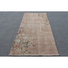 Kayra Export Eskitme Halı, Türk Halısı, Halı, 129 x 257  cm  Bej Halı, El Dokuma Banyo Halı, Ofice Banyo Halı,  11274