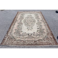 Kayra Export Türk Halısı, Eskitme Halı, Halı, 186 x 296  cm  Kahverengi Halı, Bahçe Büyük Halı, Ofice Yer Halı,  7554