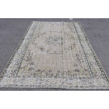 Kayra Export Eskitme Halı, Türk Halısı, Halı, 192 x 277  cm  Yeşil Halı, Yün Yer Halı, Büyük Halı,  6340