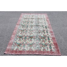 Kayra Export Türk Halısı, Eskitme Halı, Halı, 143 x 229  cm  Kırmızı Halı, Organik Banyo Halı,  Banyo Halı,  7506
