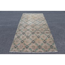 Kayra Export Eskitme Halı, Türk Halısı, Halı, 141 x 283  cm  Mavi Halı, Yün Oturma Odası Halı, El Dokuma Salon Halı,