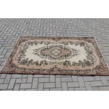 Kayra Export Eskitme Halı, Türk Halısı, Halı, 122 x 210  cm  Kahverengi Halı, El Yapımı Banyo Halı,  6524