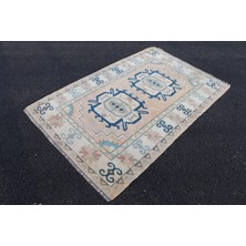 Kayra Export Eskitme Halı, Türk Halısı, Halı, 131 x 196  cm  Bej Halı, Dekoratif Banyo Halı, Bahçe Alan Halı,  5585