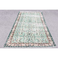 Kayra Export Eskitme Halı, Türk Halısı, Halı, 145 x 233  cm  Yeşil Halı,  Alan Halı, El Yapımı Banyo Halı,  4052