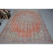 Kayra Export Eskitme Halı, Türk Halısı, Halı, 190 x 284  cm  Turuncu Halı, Anadolusı Salon Halı,  11732