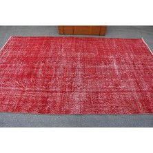 Kayra Export Eskitme Halı, Türk Halısı, Halı, 165 x 278  cm  Kırmızı Halı, Organik Büyük Halı,  Oturma Odası Halı,  1