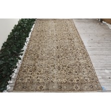 Kayra Export Türk Halısı, Eskitme Halı, Halı, 139 x 280  cm  Kahverengi Halı, El Yapımı Salon Halı,  4216
