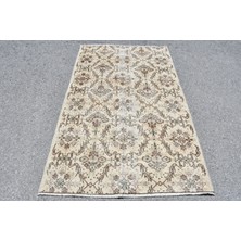 Kayra Export Eskitme Halı, Türk Halısı, Halı, 120 x 201  cm  Bej Halı, Ofice Banyo Halı, Yün Alan Halı,  5427