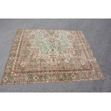 Kayra Export Türk Halısı, Eskitme Halı, Halı, 160 x 190  cm  Yeşil Halı, Organik Banyo Halı, Dekoratif Alan Halı,  48