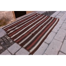 Kayra Export Eskitme Kilim, Türk Kilim, Large Kilim, 190 x 258  cm  Kahverengi Kilim, El Dokuma Kilim, Salonsı Kilim,