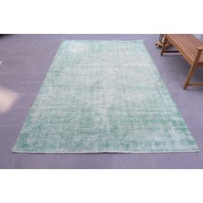 Kayra Export Türk Halısı, Eskitme Halı, Halı, 194 x 309  cm  Yeşil Halı, Bohemsı Salon Halı, Yün Oturma Odası Halı,