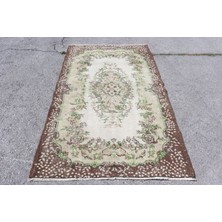 Kayra Export Türk Halısı, Eskitme Halı, Halı, 126 x 210  cm  Yeşil Halı, Organik Alan Halı,  Banyo Halı,  7323