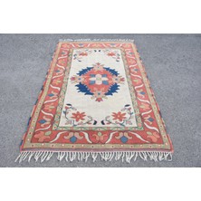 Kayra Export Eskitme Halı, Türk Halısı, Halı, 149 x 230  cm  Kırmızı Halı, Organik Banyo Halı, Dekoratif Alan Halı,