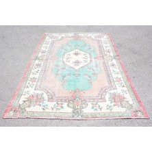 Kayra Export Eskitme Halı, Türk Halısı, Halı, 176 x 269  cm  Yeşil Halı, Bahçe Salon Halı, Dekoratif Oturma Odası Hal