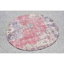 Kayra Export Türk Halısı, Eskitme Halı, Halı, 158 x 158  cm  Kırmızı Halı, Yün Alan Halı, Dekoratif Alan Halı,  6944