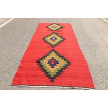 Kayra Export Türk Halısı, Eskitme Halı, Halı, 154 x 360  cm  Kırmızı Halı, Dekoratif Büyük Halı,  3247
