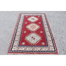 Kayra Export Eskitme Halı, Türk Halısı, Halı, 122 x 190  cm  Kırmızı Halı, Ofice Alan Halı, Bahçe Alan Halı,  3460