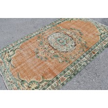Kayra Export Türk Halısı, Eskitme Halı, Halı, 145 x 252  cm  Turuncu Halı, Anadolusı Alan Halı, El Dokuma Alan Halı,