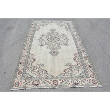Kayra Export Türk Halısı, Eskitme Halı, Halı, 150 x 250  cm  Bej Halı, Dekoratif Büyük Halı, Yün Oturma Odası Halı,
