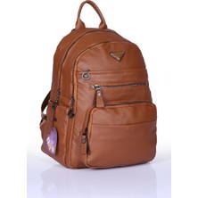 Byhakan MG-621 Yıkama Deri Kadın Sırt Çantası