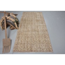 Kayra Export Eskitme Halı, Türk Halısı, Halı, 106 x 225  cm  Bej Halı, Anadolusı Alan Halı, Banyo Halı,  12577