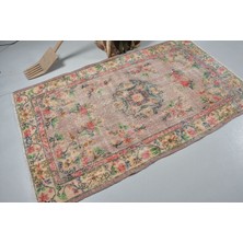 Kayra Export Türk Halısı, Eskitme Halı, Halı, 122 x 203  cm  Kırmızı Halı, Bohemsı Banyo Halı, Ofice Banyo Halı,  125