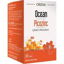 Orzax Ocean Picozinc Takviye Edici Gıda 30 Tablet