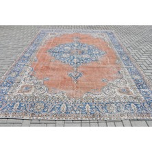 Kayra Export Türk Halısı, Eskitme Halı, Halı, 267 x 361  cm  Mavi Halı, Anadolusı Salon Halı, Yün Büyük Halı,  9651