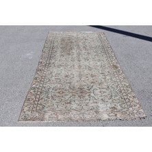 Kayra Export Eskitme Halı, Türk Halısı, Halı, 151 x 266  cm  Bej Halı,  Salon Halı, Organik Oturma Odası Halı,  4036