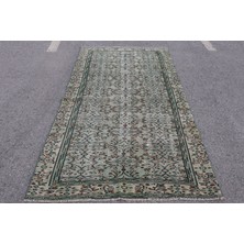 Kayra Export Eskitme Halı, Türk Halısı, Halı, 138 x 249  cm  Yeşil Halı, Organik Banyo Halı, El Yapımı Alan Halı,  58