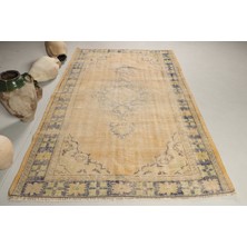 Kayra Export Türk Halısı, Eskitme Halı, Halı, 161 x 250  cm  Mavi Halı, Kabilesı Oturma Odası Halı,  8048
