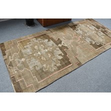 Kayra Export Eskitme Halı, Türk Halısı, Halı, 128 x 284  cm  Kahverengi Halı, Bahçe Banyo Halı, Dekoratif Alan Halı,