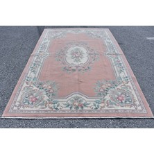 Kayra Export Türk Halısı, Eskitme Halı, Halı, 198 x 296  cm  Bej Halı, Ofice Oturma Odası Halı, Yün Oturma Odası Halı
