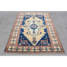 Kayra Export Türk Halısı, Eskitme Halı, Halı, 155 x 206  cm  Mavi Halı, El Yapımı Banyo Halı, El Dokuma Alan Halı,  7