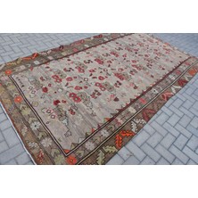 Kayra Export Türk Halısı, Eskitme Halı, Halı, 193 x 336  cm  Bej Halı, Yün Salon Halı, Bahçe Yer Halı,  7356