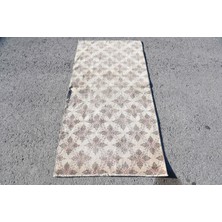 Kayra Export Türk Halısı, Eskitme Halı, Halı, 81 x 175  cm  Bej Halı, Bohemsı Alan Halı, Anadolusı Yatak Odası Halı,