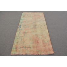 Kayra Export Eskitme Halı, Türk Halısı, Halı, 107 x 220  cm  Kırmızı Halı, Yün Alan Halı, Kabilesı Alan Halı,  12789