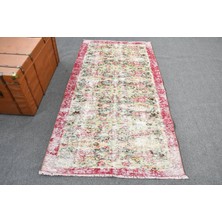 Kayra Export Eskitme Halı, Türk Halısı, Halı, 110 x 212  cm  Kırmızı Halı, Organik Banyo Halı, Kabilesı Banyo Halı,